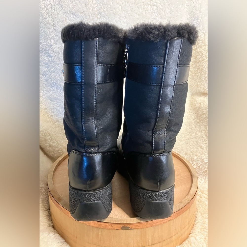 Weathermates Khombu Vegan Leather Faux Fur Boot Size 11M - Picture 3 of 12